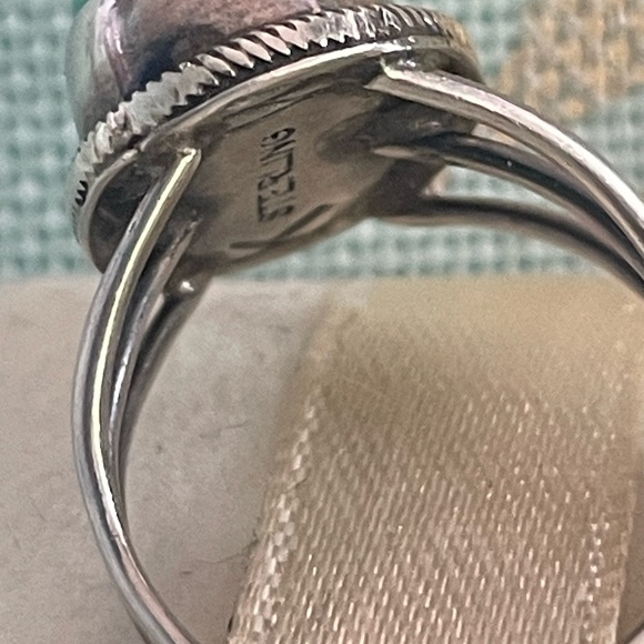 Sterling silver 925 turquoise ring size 5 - Picture 3 of 3